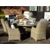 Wentworth High Back Comfort Ellipse Dining Set - 6 Seater